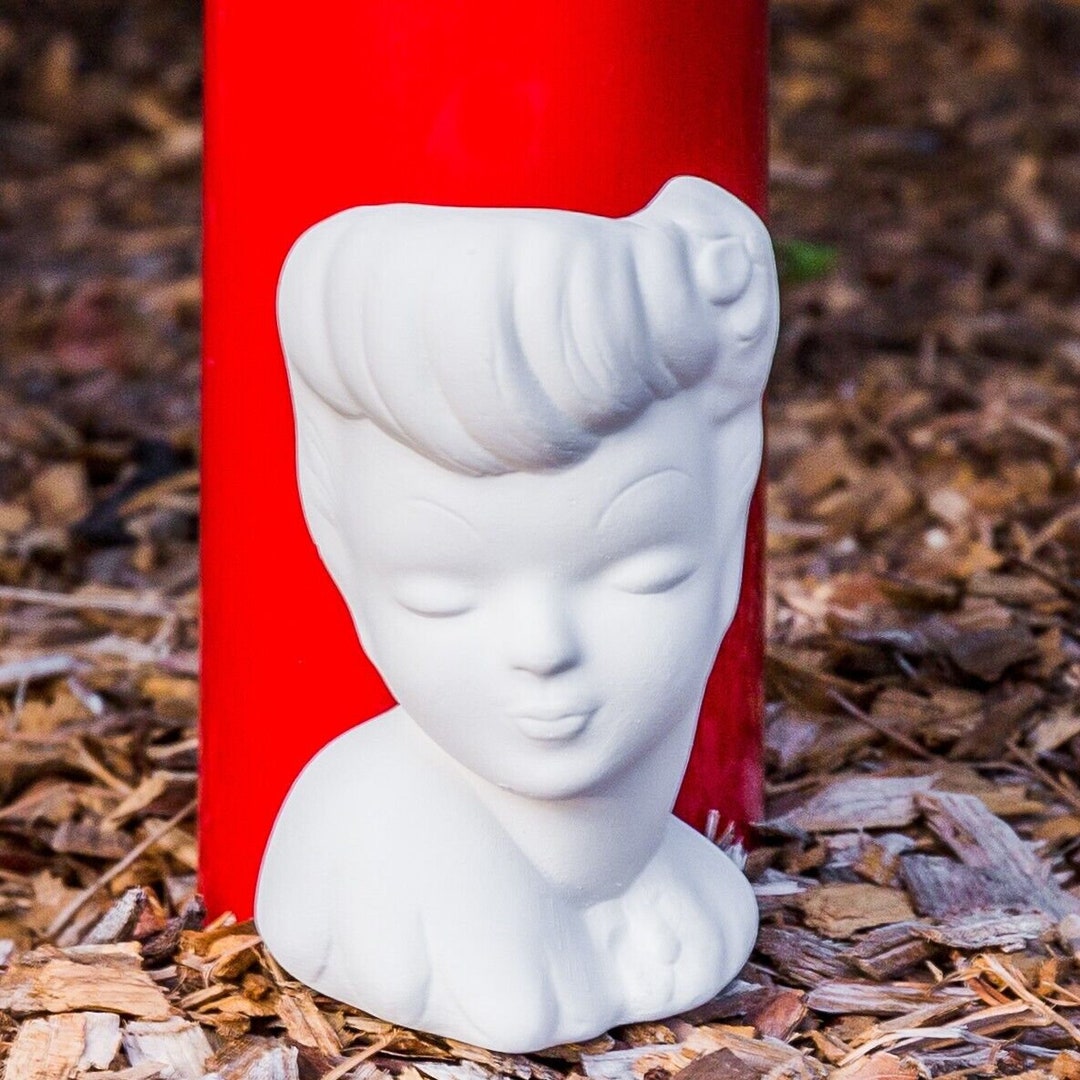 Marilyn Monroe Planter 4 IN STOCK Ceramic Bisque Ready to Paint Pottery