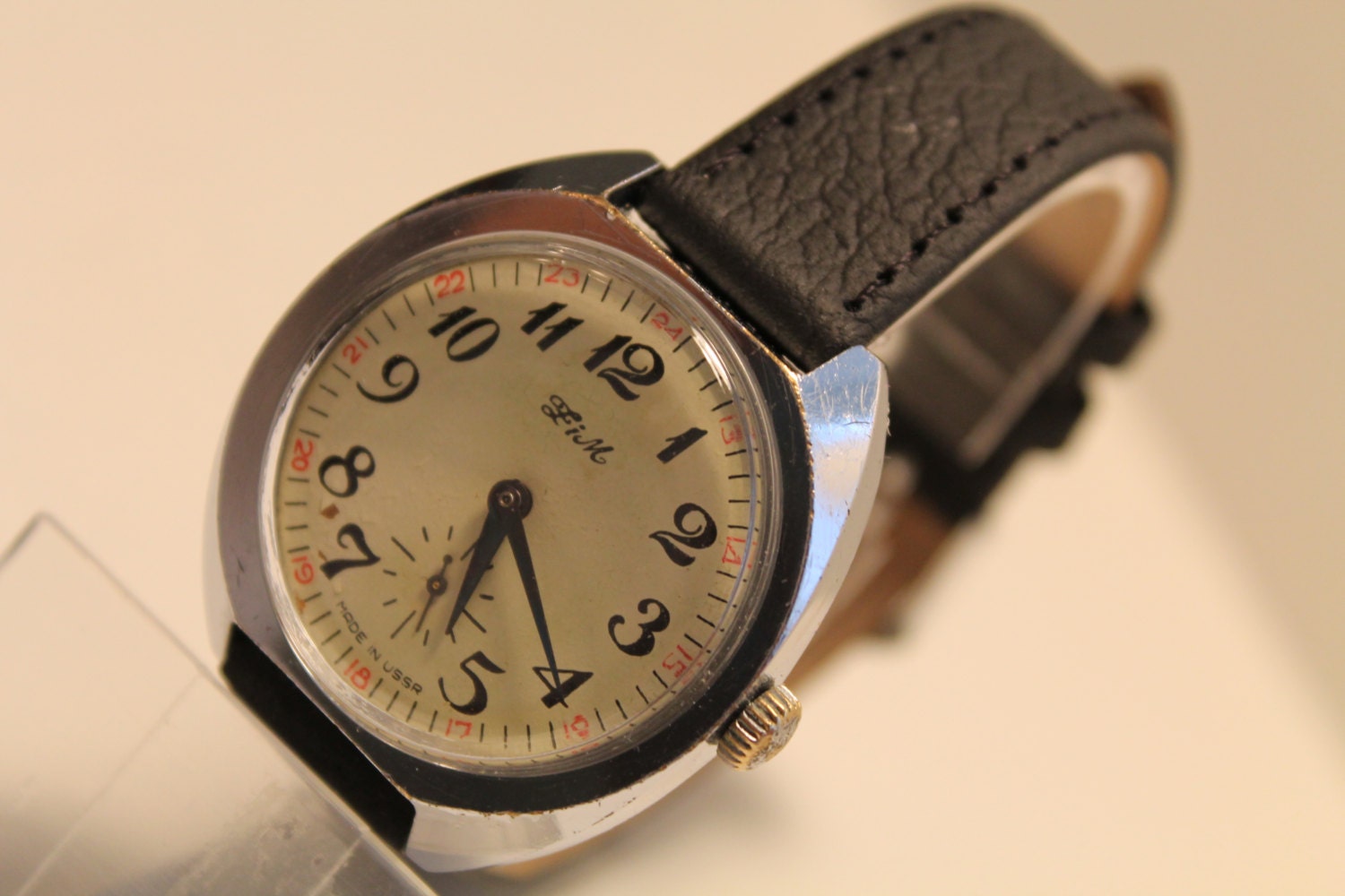 Soviet Era Watch.Vintage Soviet Watch ZIM Dial 24 Hours.Wrist Etsy