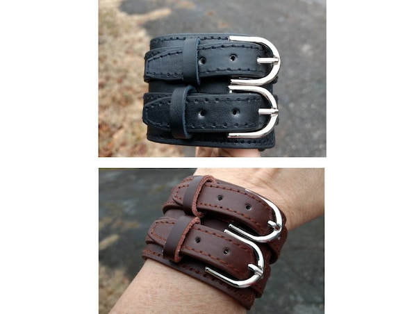 Leather Diffuser Bracelet Essential Oil Aromatherapy Boho Gothic Buckle Young Living Doterra Women Mens Gift Christmaas Gift Brown Black