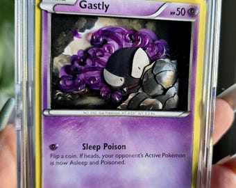 Basic Gastly Pokemon Card Ominous Eyes 2017 36/111 Gas Pokemon - Etsy