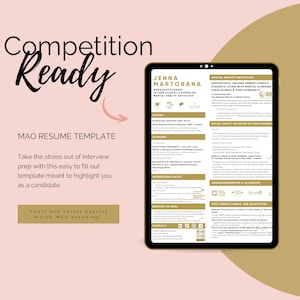 Miss America Organization Resume Template
