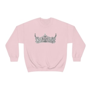 Fräulein Amerika Krone Rundhals-Sweatshirt
