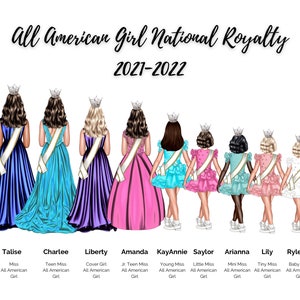 Pageant Group of 9 Digital Drawing