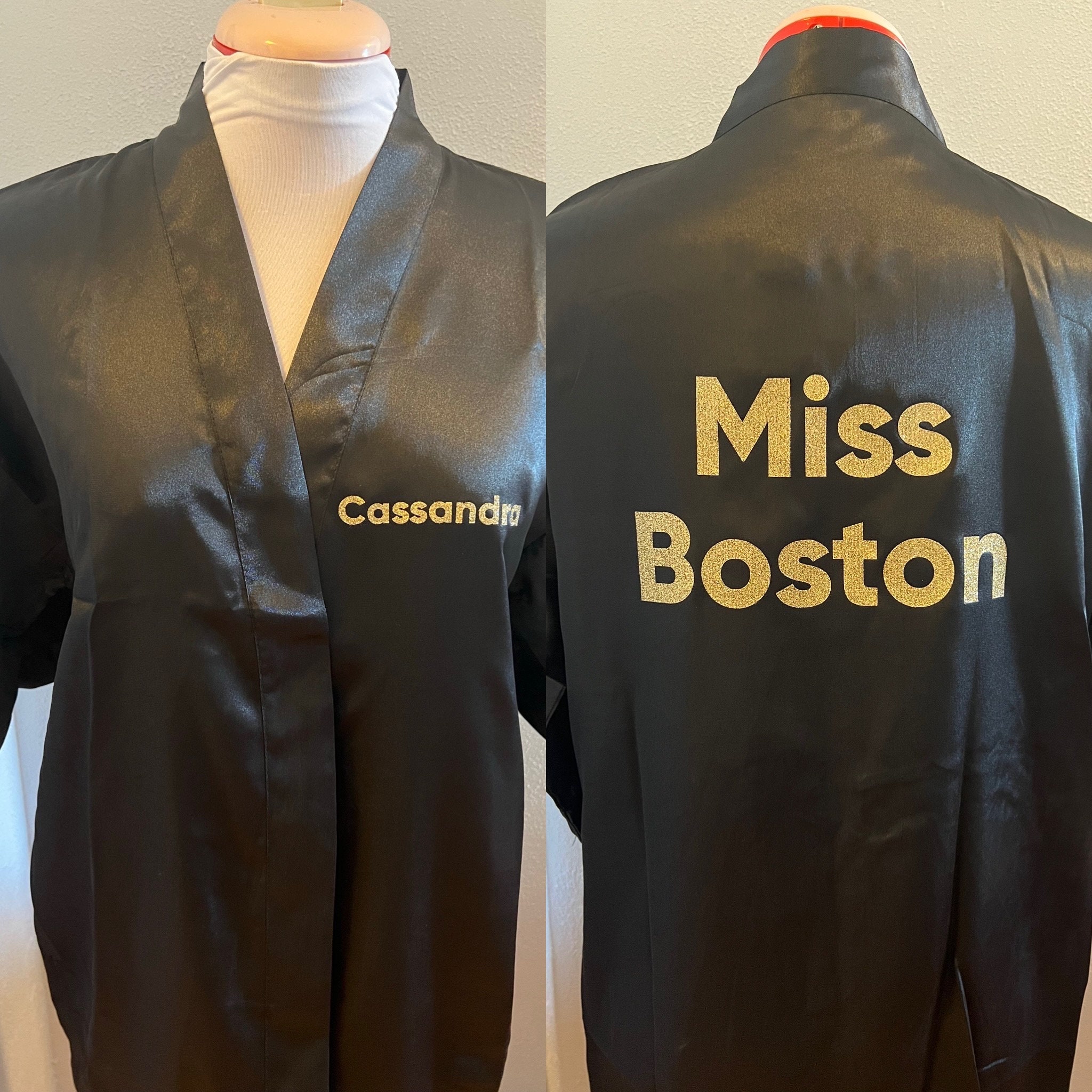 Personalized Robe Pageant Pageant Title Silk Robe - Etsy