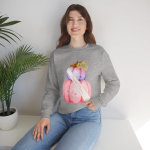 Pageant Pumpkin Princess Halloween Crewneck Sweatshirt