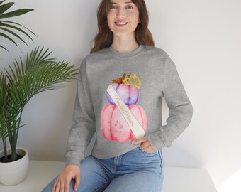 Pageant Pumpkin Princess Halloween Crewneck Sweatshirt