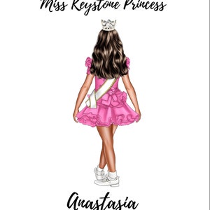 Little Pageant Queen Digital Drawing