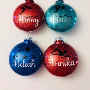 Swimmer Christmas Ornament