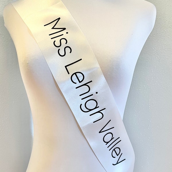 Pageant Title Sash