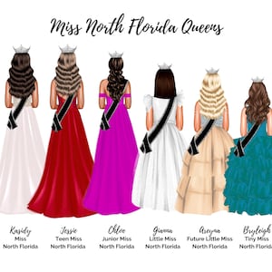 Pageant Group of 6 Digital Drawing
