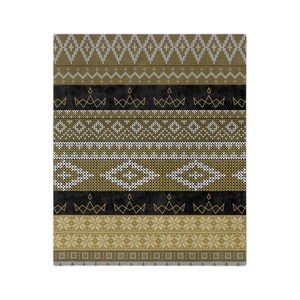 MAO Fair Isle Velveteen Minky Blanket