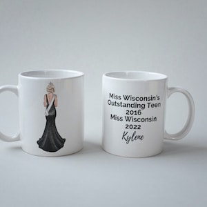 Pageant Queen Drawing Ceramic Mug