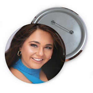 Pageant Girl Headshot Pin Buttons