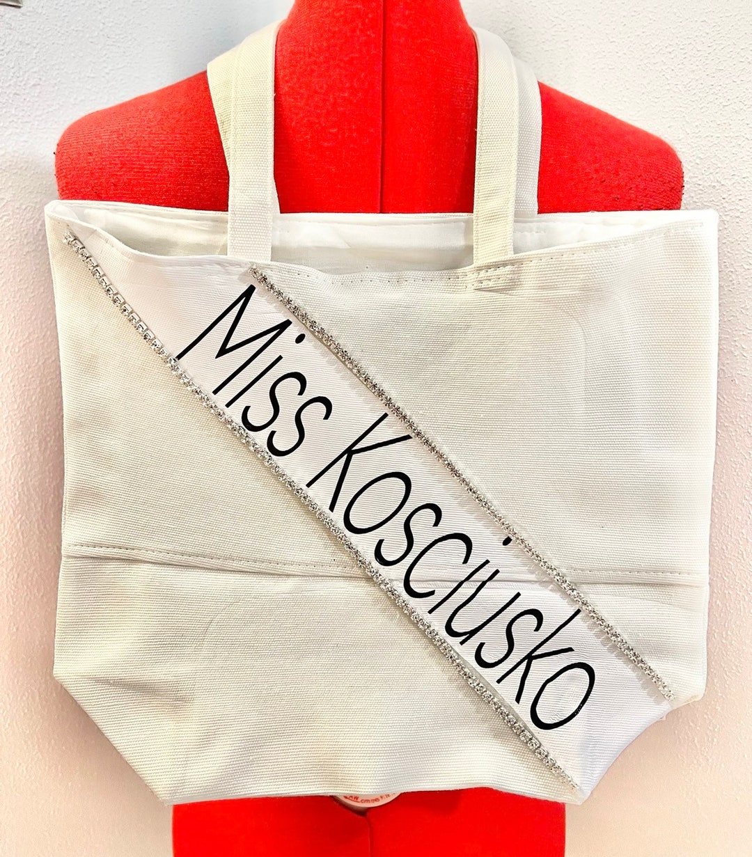 Miss America Sash Tote Bag Etsy