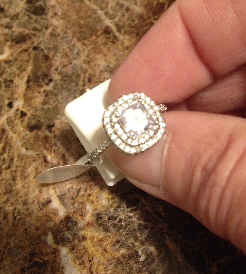 Super Shining Clear AAA CZ Ring in White Gold Filled for Ladies Gifts