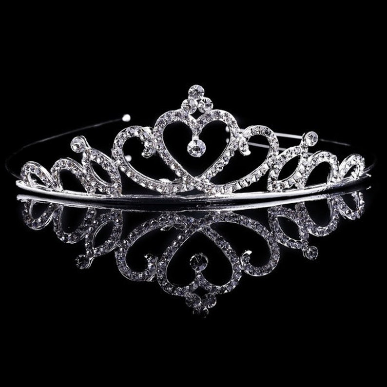 Girl Bridal Princess Stunning Crystal Tiara Wedding Crown Hair Band Headband