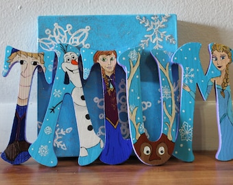 frozen letters etsy