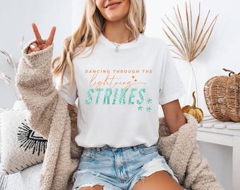 Opalite Lightning Strikes Showgirl Sweatshirt, Sister Christmas Gift, Showgirl Life Merch, In My Showgirl Era TShirt Kids, Toddler, Adults
