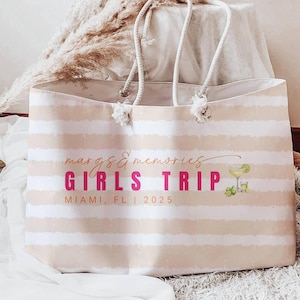 Margarita personalisierte Strandtasche für Mädchen Reise, Weekender Tasche für Beste Freundin Geschenk, Benutzerdefinierte Einkaufstasche für Mädchen Wochenende Geschenk