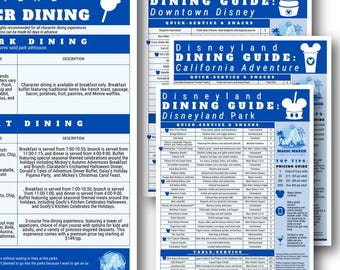 Disneyland Dining Guide
