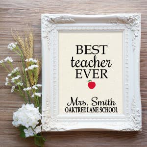 Best Teacher Ever, Teacher Appreciation Gift, Teacher Gift, Preschool Teacher Gift, End of year gift, Gift from Class Gift, Class Gift