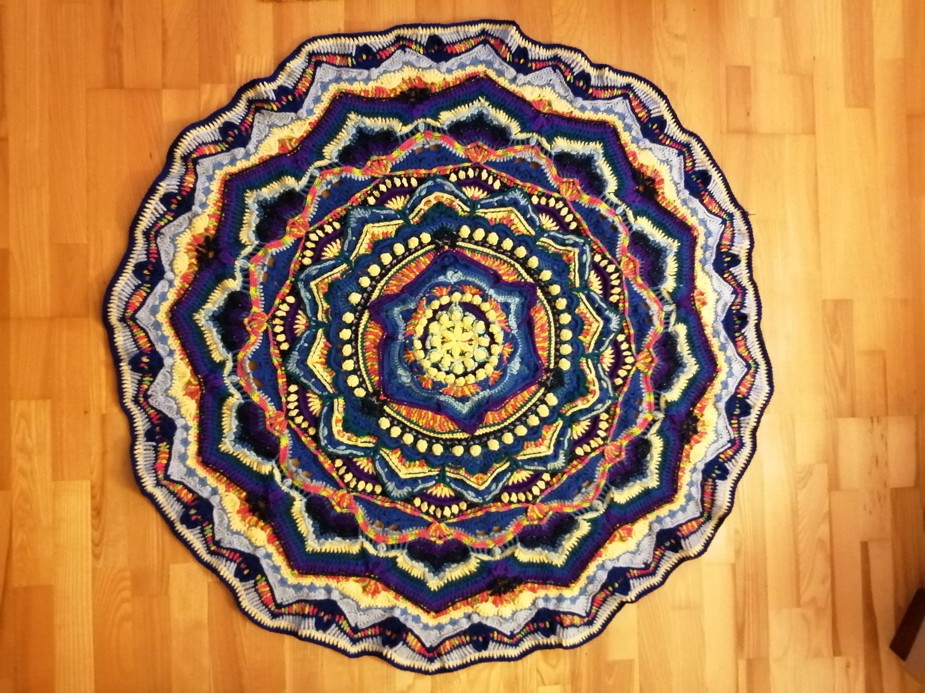 30 Mandala Blanket Crochet Patterns for Round, Square, and Star-Inspired Throws 4 Mandala Blanket Crochet Pattern PDF Digital Download