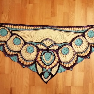 Art Nouveau Shawl digital download crochet pattern