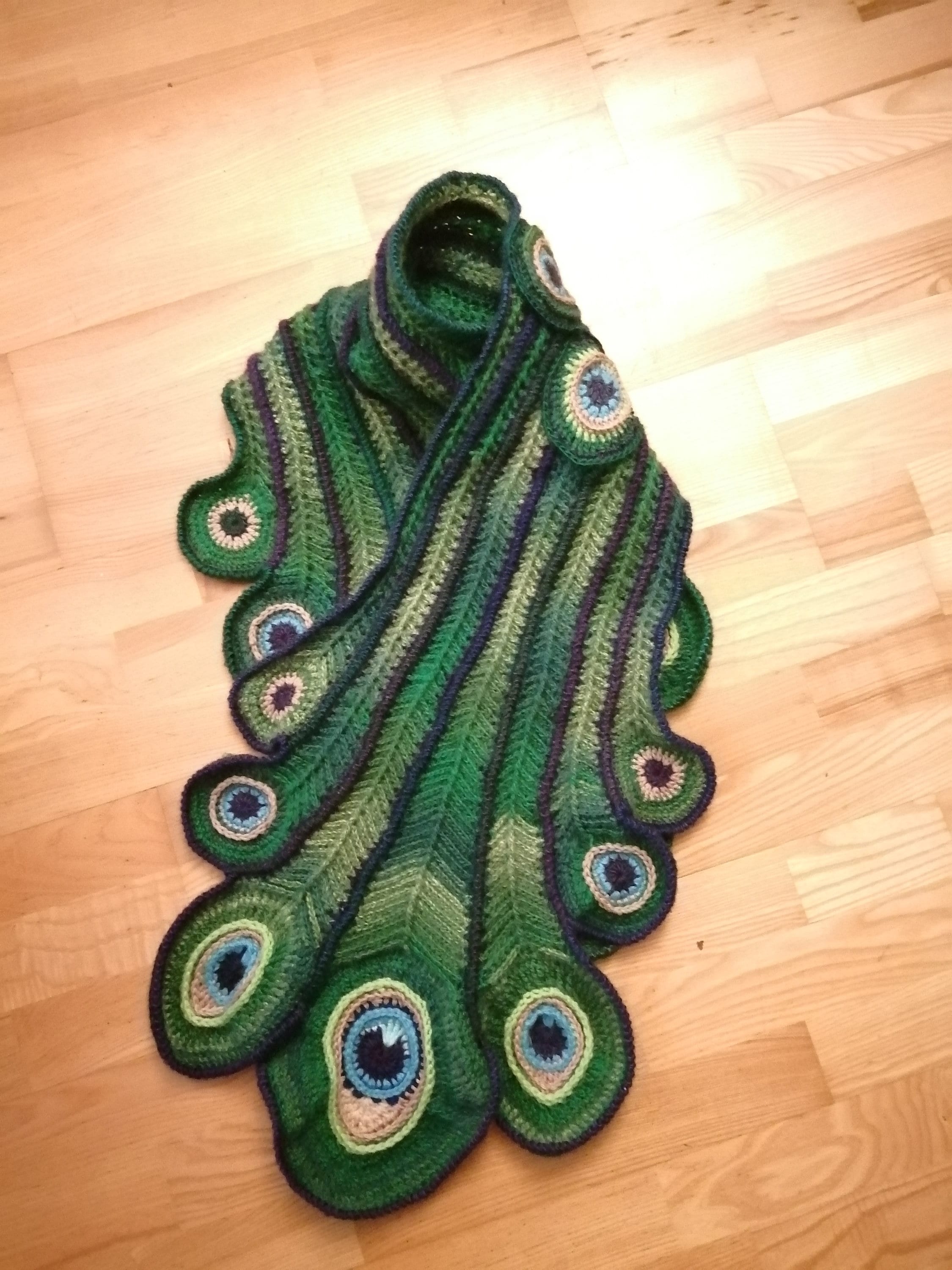 Peacock scarf online