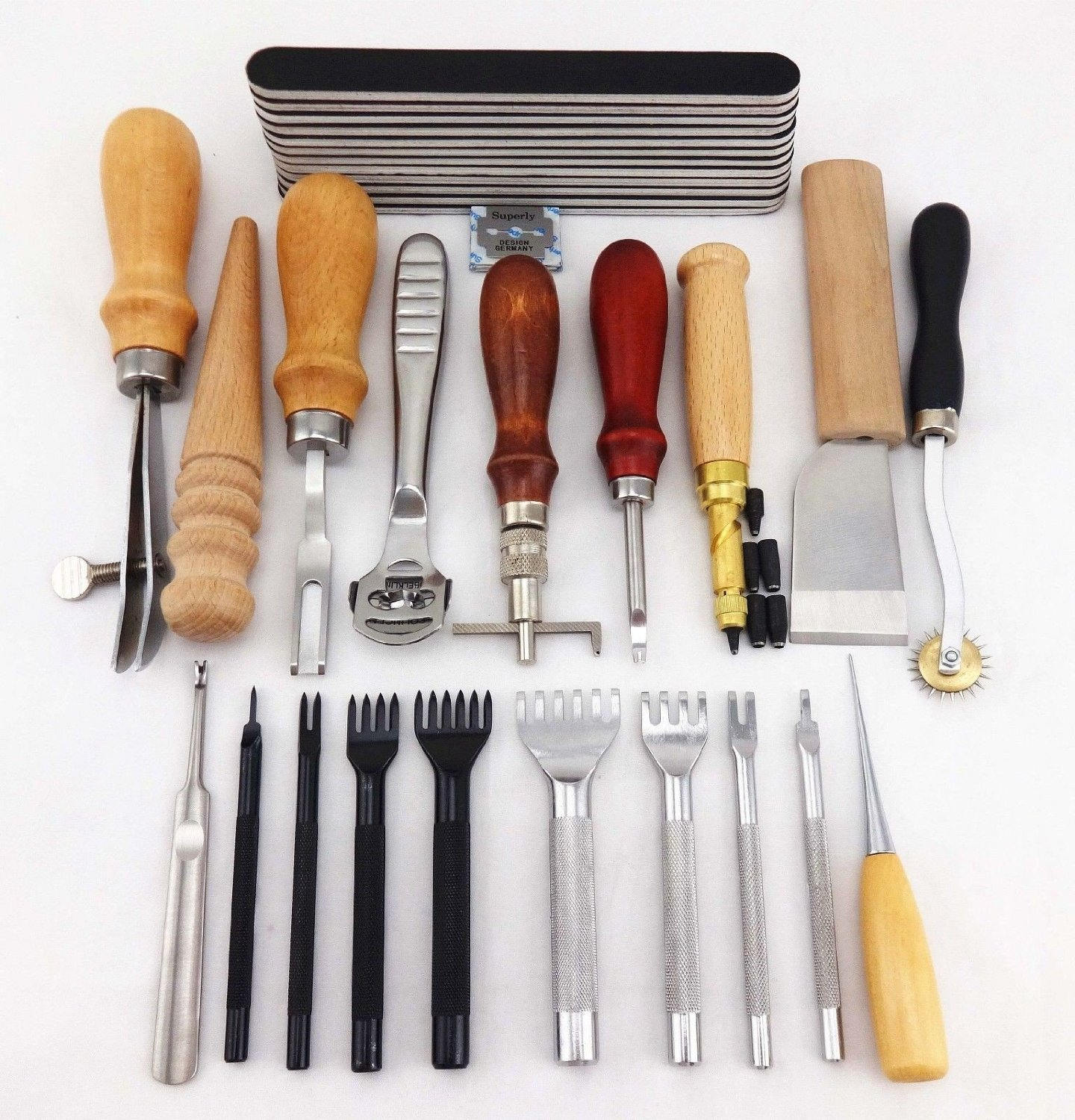 20 Tools Leather craft Hand Sewing Tool Set | Etsy