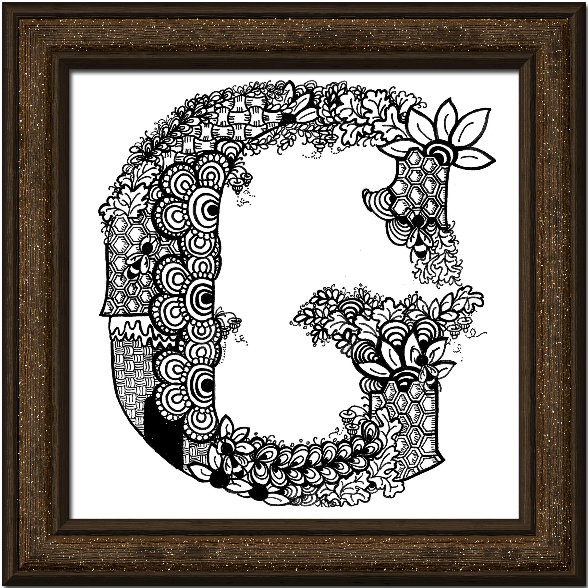 Letter G Monogram Letter Wall Decor Letter G Etsy