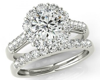 Engagement Ring Diamondyellow Gold Diamond Engagement Ring 1 - Etsy