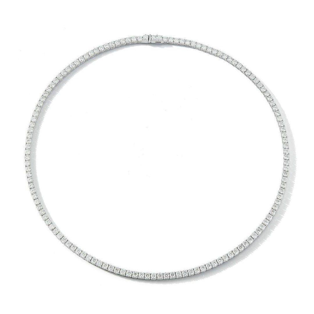 15.60ct Lab Diamond Tennis Necklace - VS1 - Prestwick Place