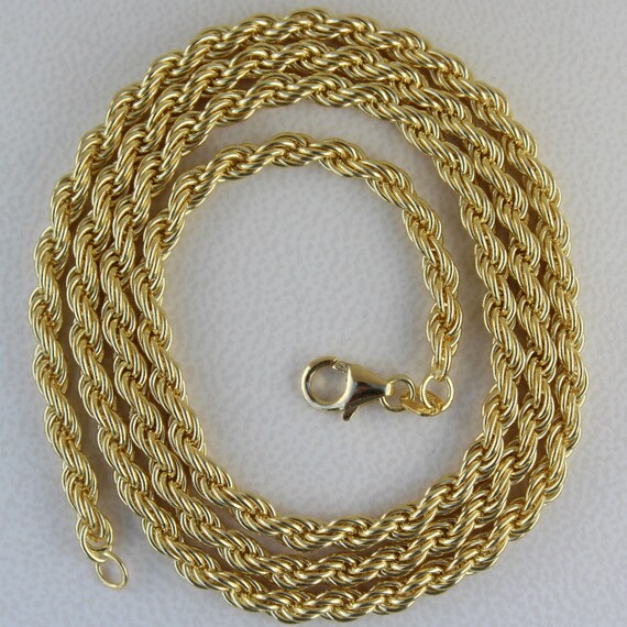 24 white gold rope chain deals