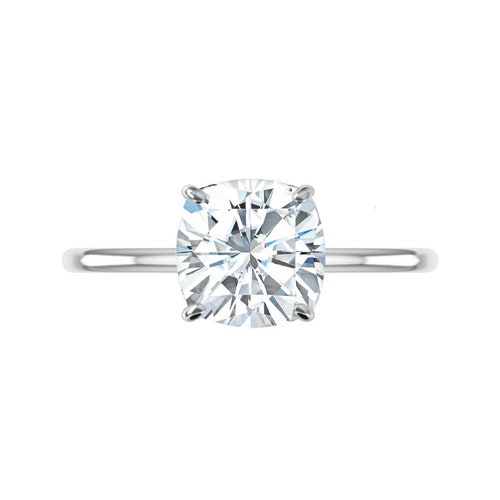 5 Carat Moissanite Solitaire Ring main image 1