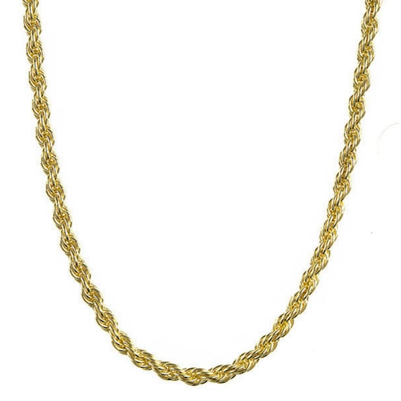 14K Yellow Gold Solid Rope Chain 10MM, GA