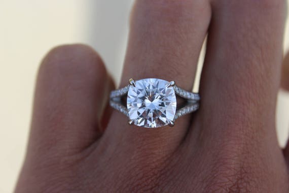 Imperial 14K White Gold 1CT TW Diamond Halo Split Shank Engagement Ring -  Walmart.com