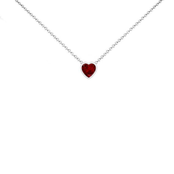 Ruby bezel necklace online