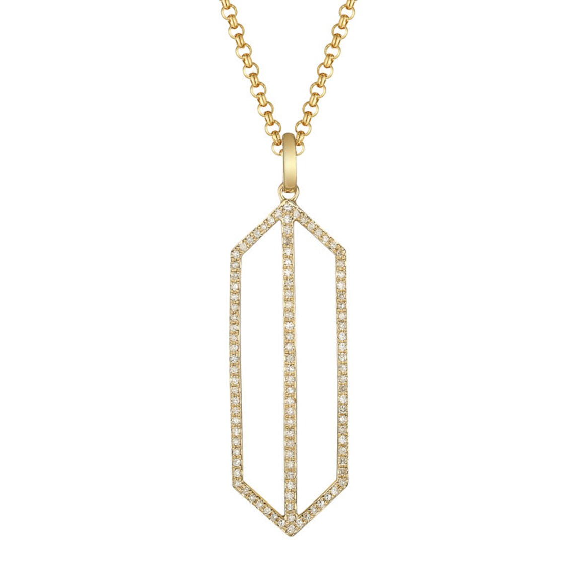 Cyber Monday SALE Diamond Pendant Necklace 14k Yellow Gold | Etsy