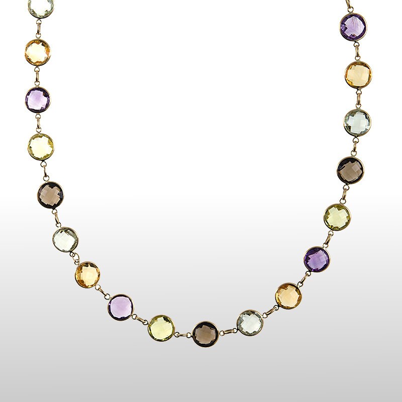 Multi cheap gem necklace