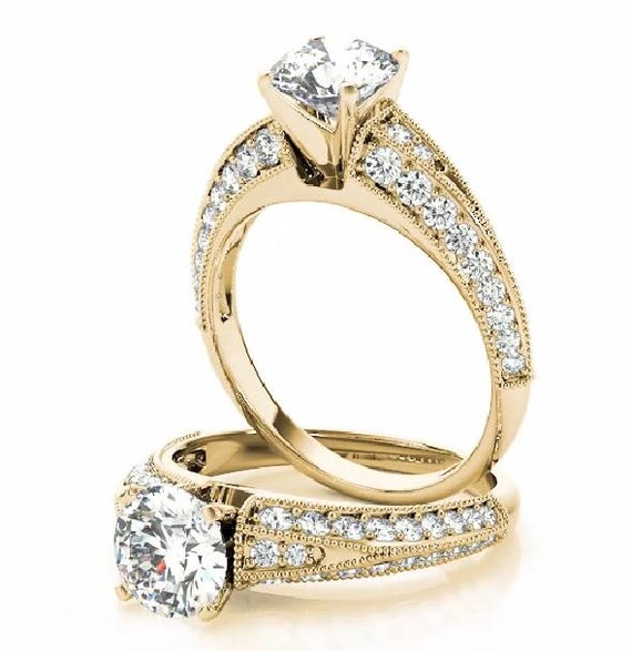 Estate engagement shop ring settings