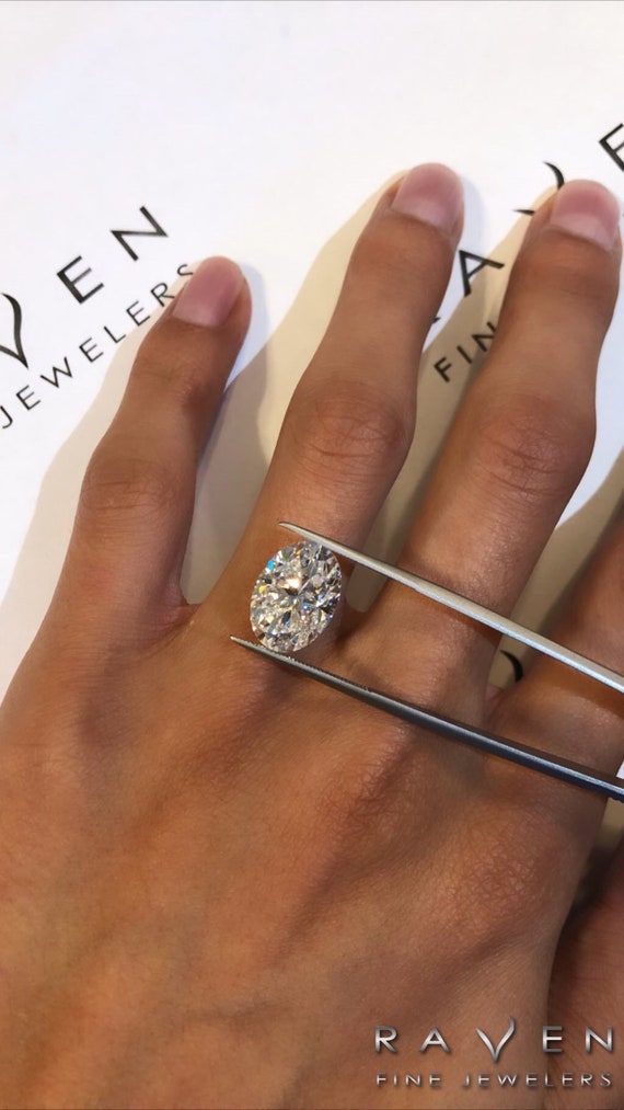 Buy 7 Carat Oval SUPERNOVA Moissanite & Diamond Engagement Ring, Blake  Lively Inspired Ring, 14x10mm Oval Moissanite Rings, Anniversary Gifts  Online in India - Etsy