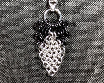 Heraldic Spearhead Pendant "Shield Division" - Anodized Aluminum Chainmaille Jewelry