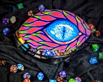 Dragonfruit Hoardkeeper "Pitaya" - Upcycled Jewelry & Dice Storage Container - Functional Art