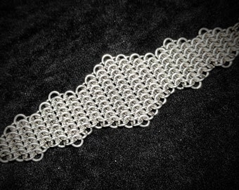 Khazad Cuff Bracelet - Stainless Steel Chainmaille Jewelry