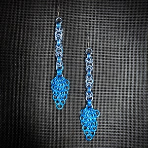 Kraken Tentacles Earrings - Anodized Aluminum Chainmaille Jewelry