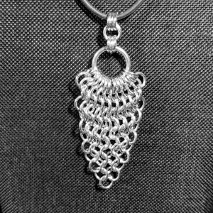 Spearhead Pendant - Aluminum Chainmaille Jewelry