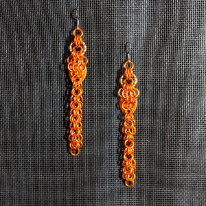 Cosmic Carcinisation Earrings - Anodized Aluminum Chainmaille Jewelry