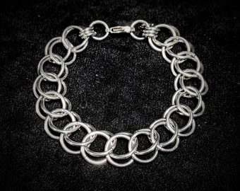 Simple Half Persian Bracelet - Stainless Steel Chainmaille Jewelry