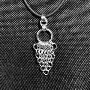 Arrowhead Pendant - Aluminum Chainmaille Jewelry