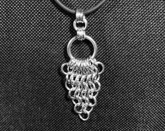 Arrowhead Pendant - Aluminum Chainmaille Jewelry